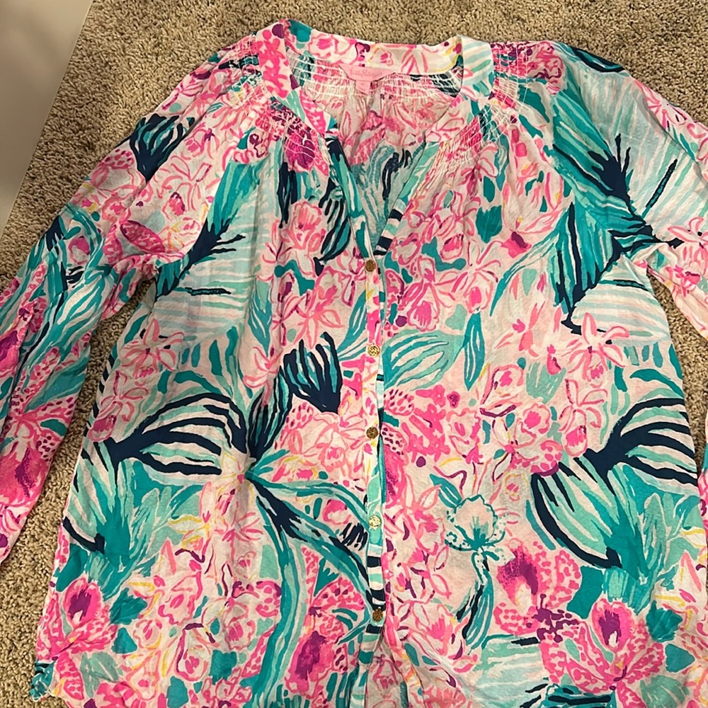 Lilly Pulitzer blouse sz xl